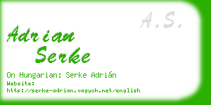 adrian serke business card