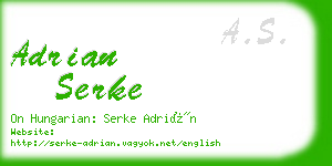 adrian serke business card